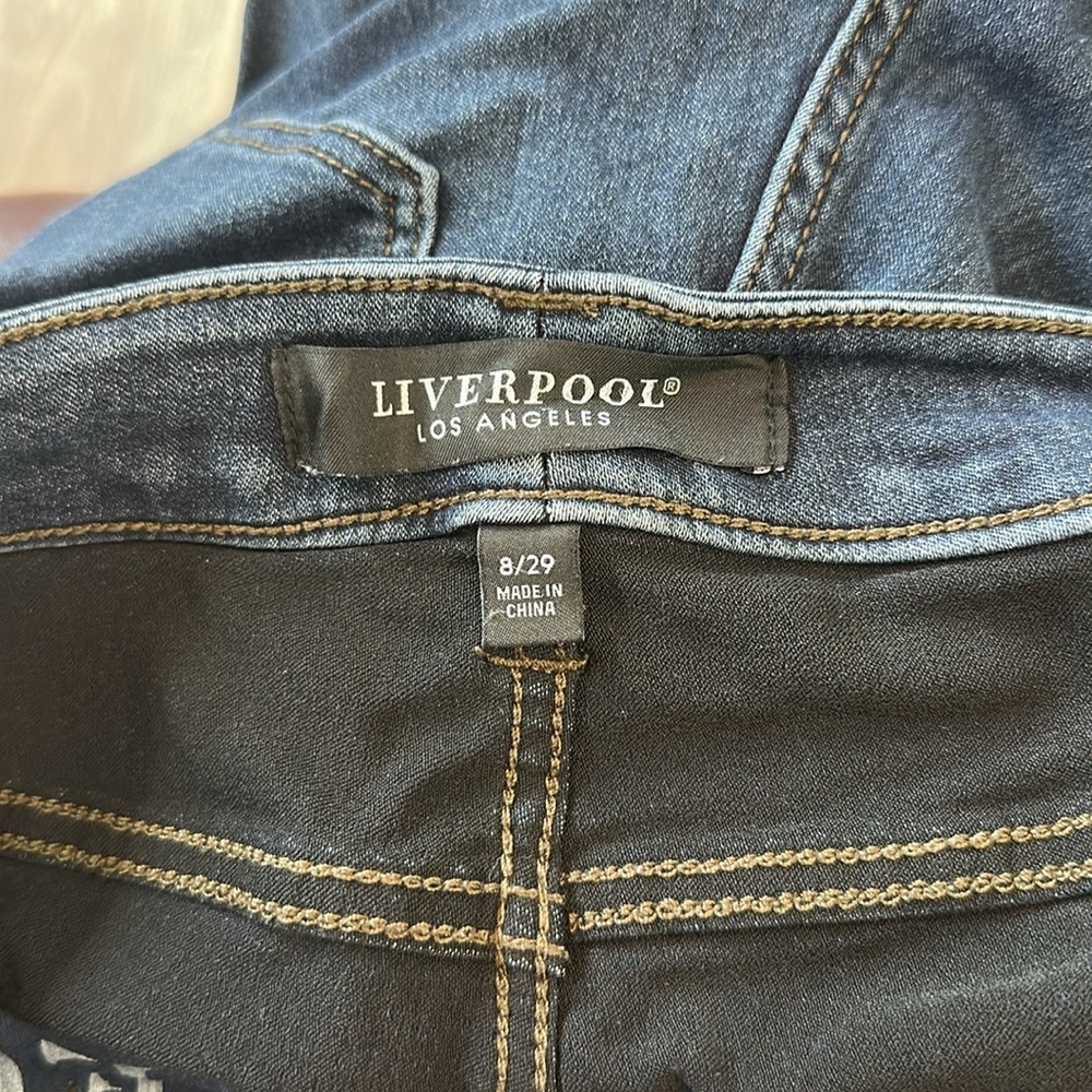Liverpool 8/29 High Rise Dark Indigo Jeans - Picture 6 of 7